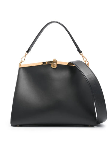 Etro Large Vela Leather Shoulder Bag