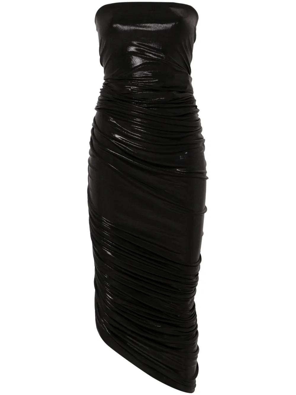 Norma Kamali Diana Shirred Midi Dress