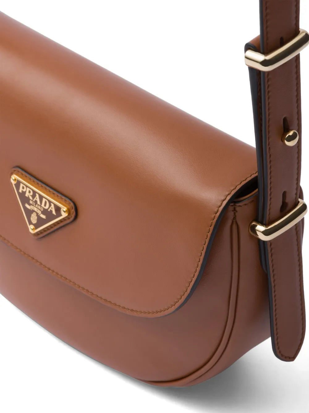 Prada Arque Leather Shoulder Bag