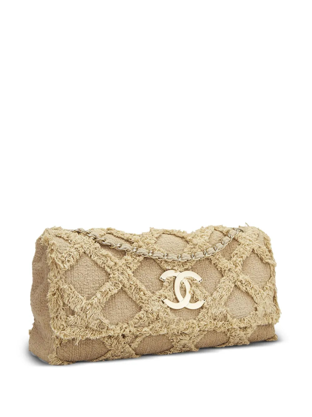 Chanel Pre Owned 2009 Large Crochet Flap Shoulder Bag