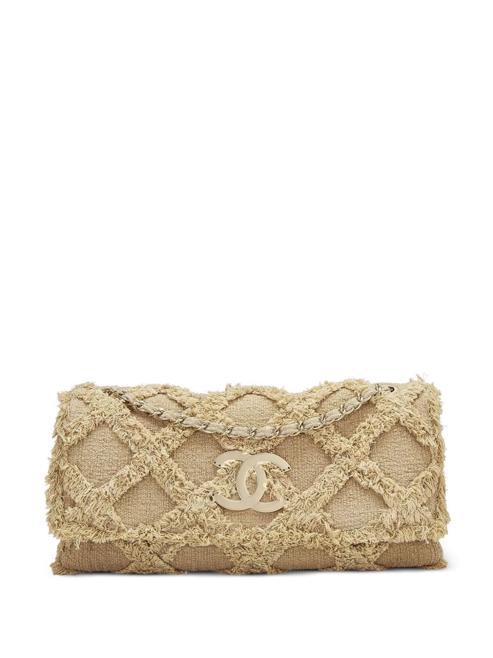 Chanel Pre Owned 2009 Large Crochet Flap Shoulder Bag