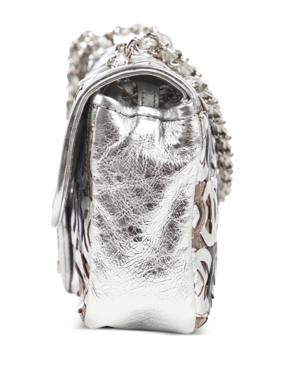 Chanel Pre Owned Classic Flap Metallic Shoulder Bag