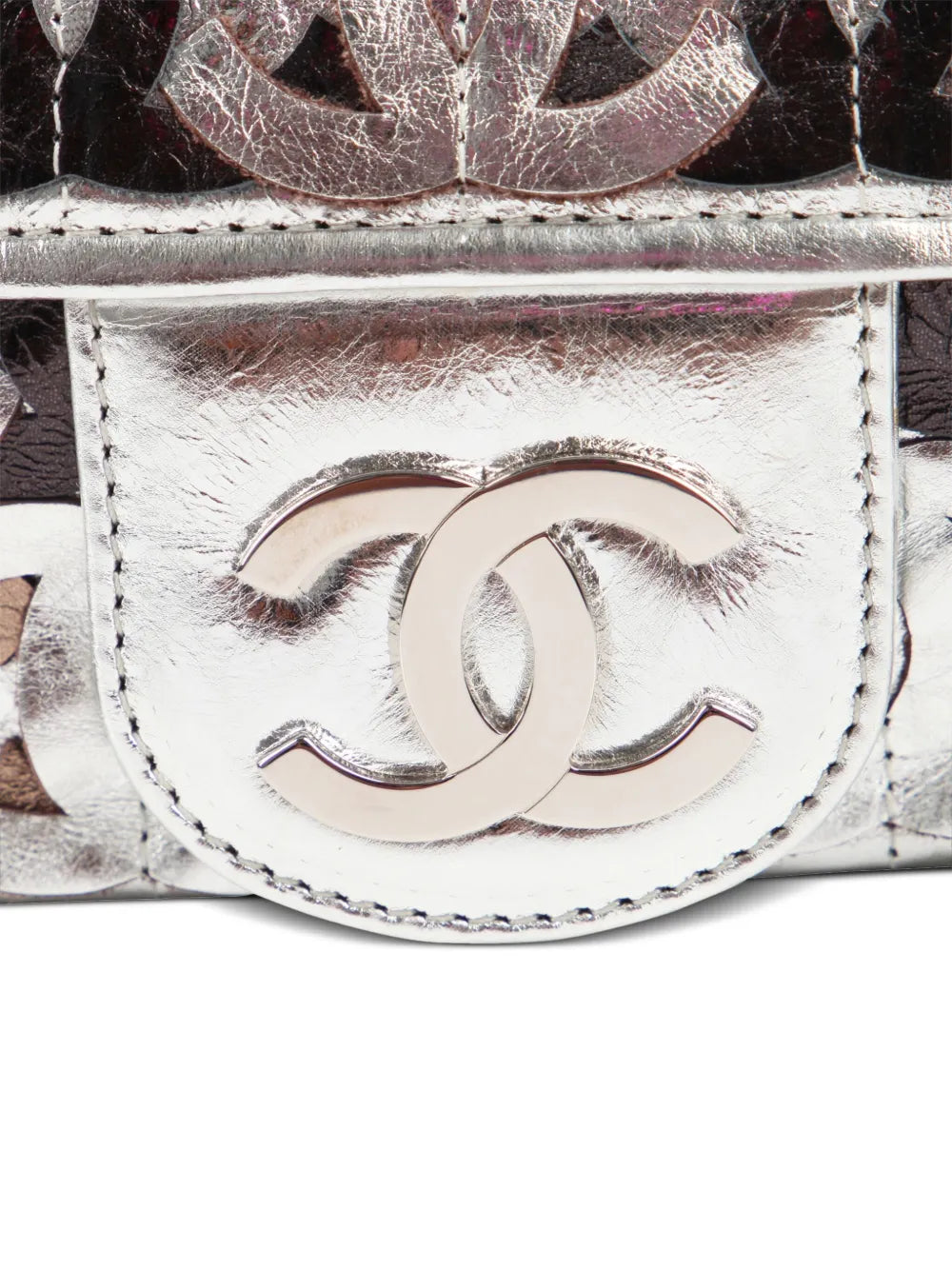 Chanel Pre Owned Classic Flap Metallic Shoulder Bag