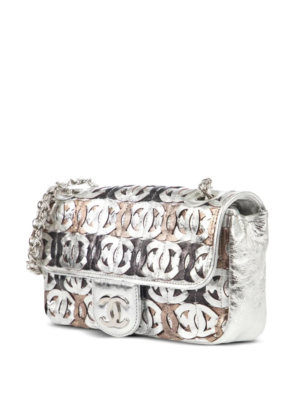 Chanel Pre Owned Classic Flap Metallic Shoulder Bag