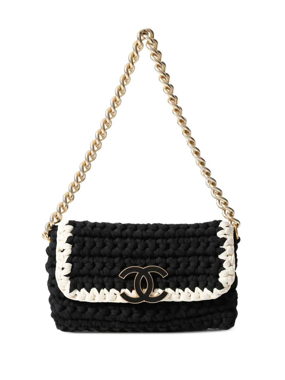 Chanel Pre Owned Medium Crochet Flap Shoulder Bag