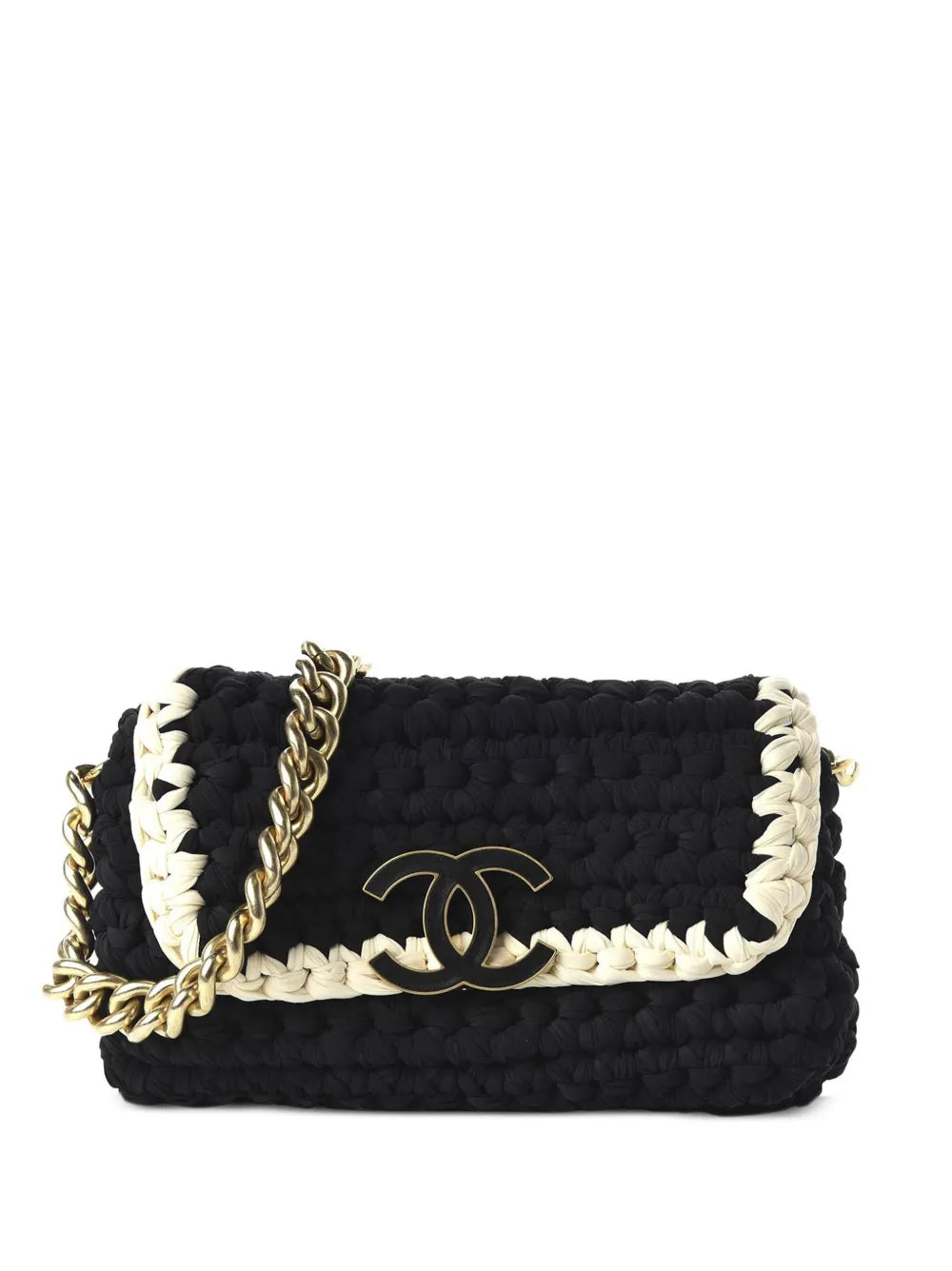 Chanel Pre Owned Medium Crochet Flap Shoulder Bag