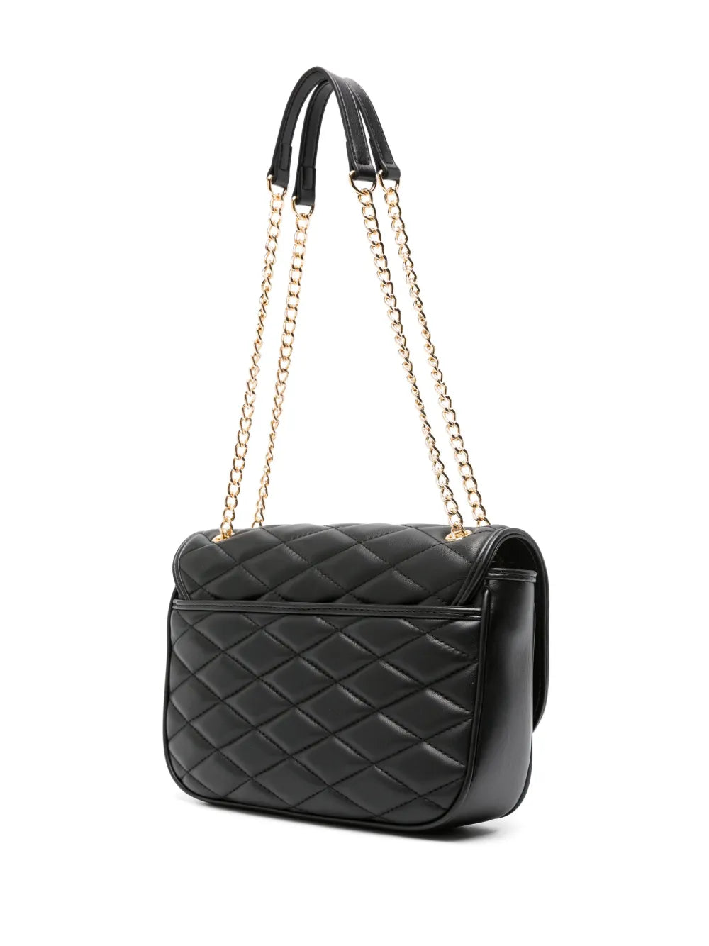 Love Moschino Logo Lettering Matelasse Shoulder Bag