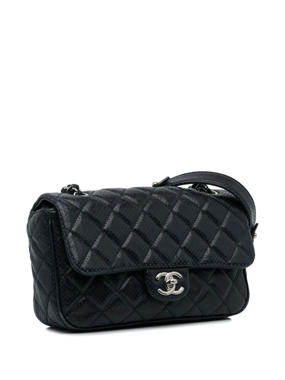 Chanel Pre Owned 2014 Mini Classic Flap Perforated Bag