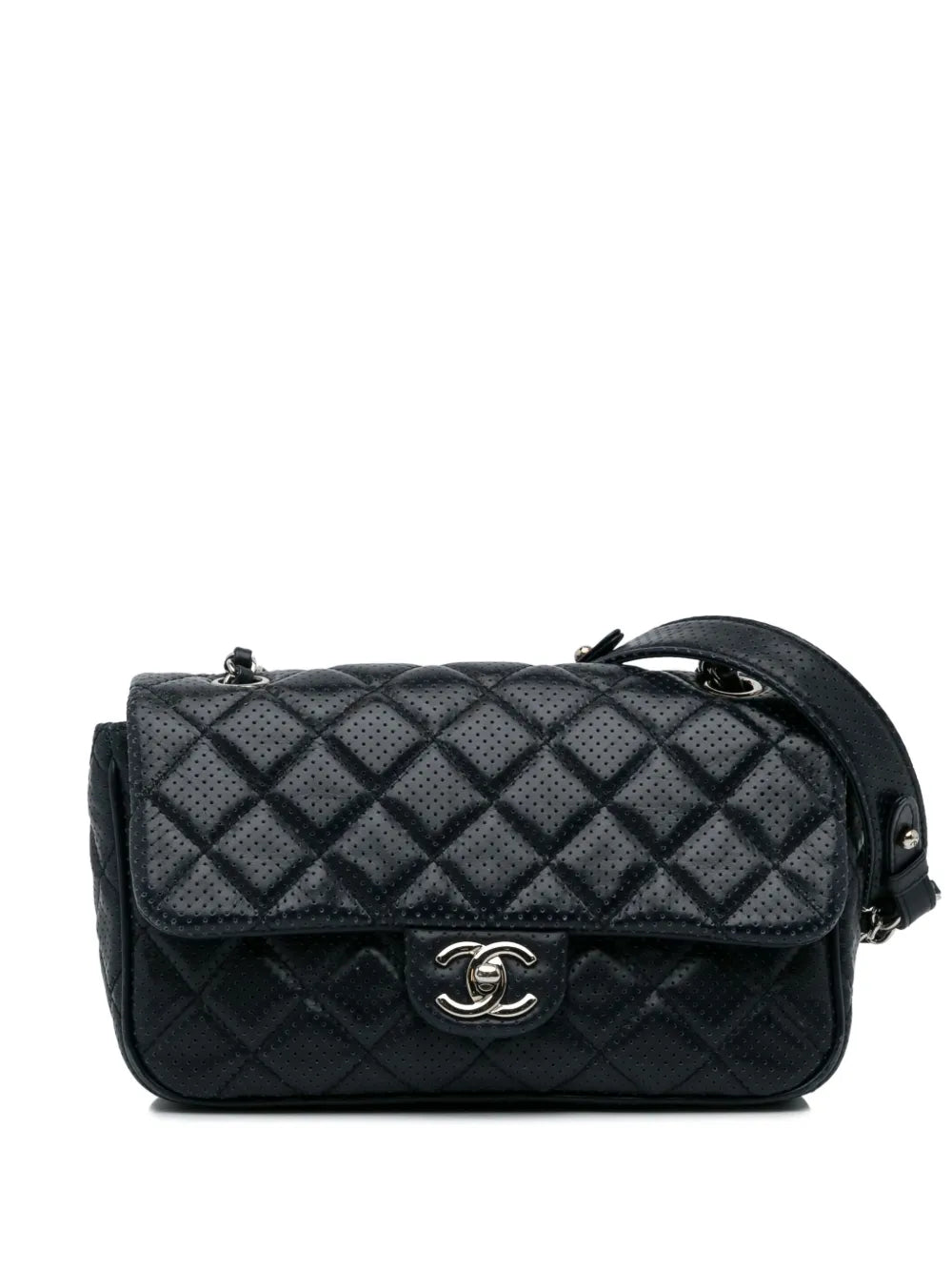 Chanel Pre Owned 2014 Mini Classic Flap Perforated Bag