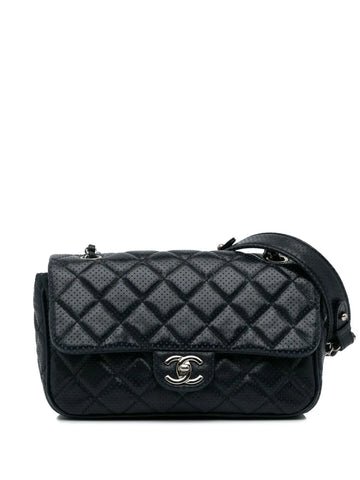 Chanel Pre Owned 2014 Mini Classic Flap Perforated Bag
