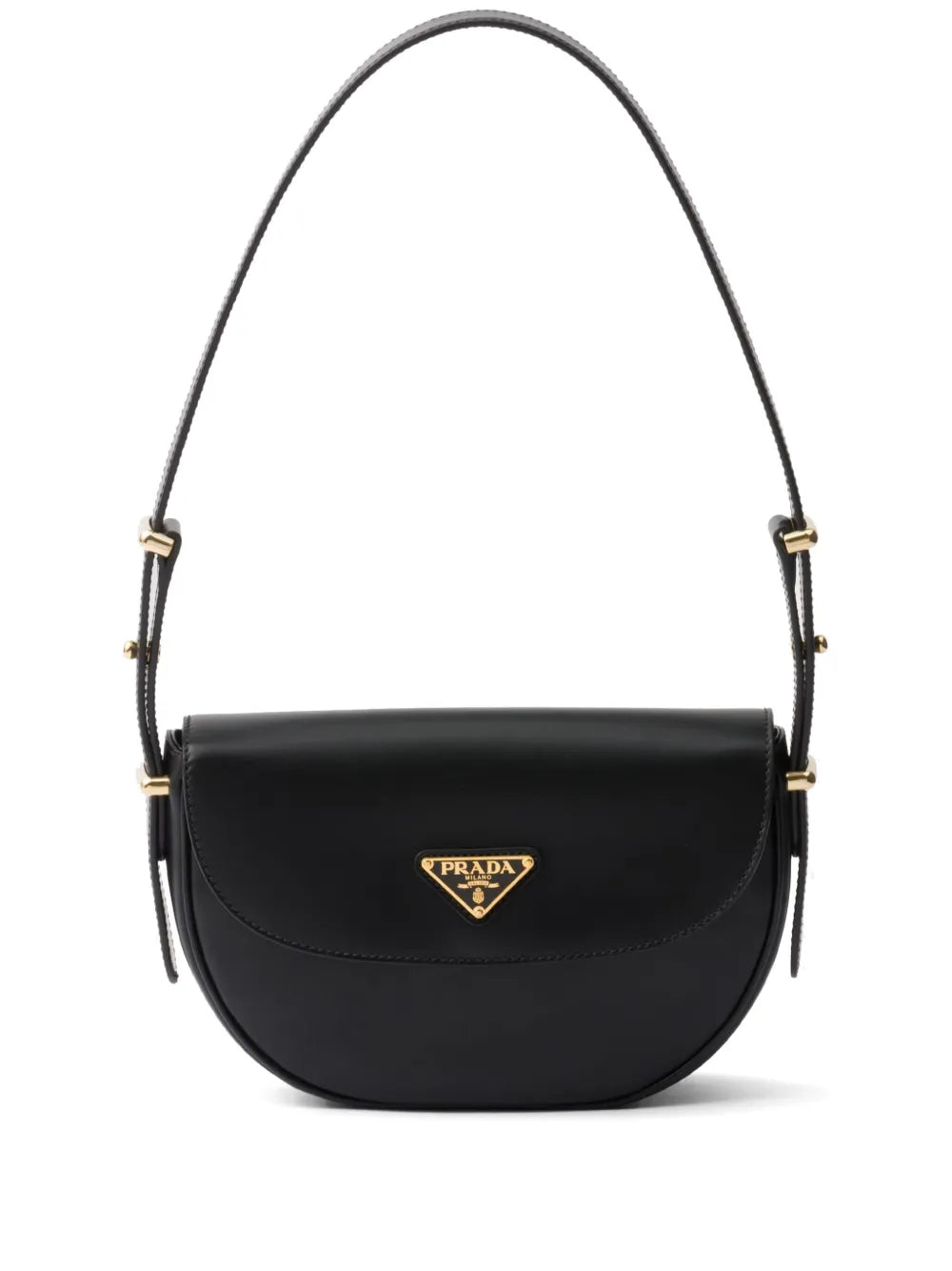 Prada Arque Leather Shoulder Bag