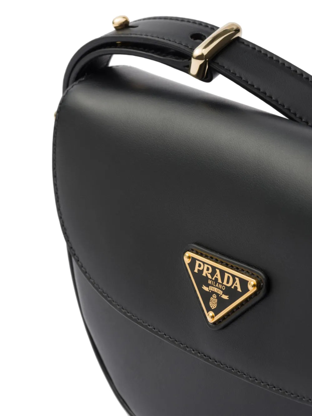 Prada Arque Leather Shoulder Bag