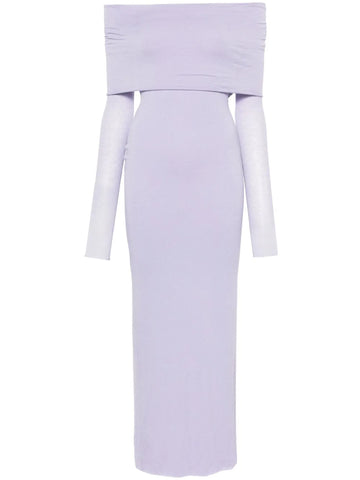 Manuri Off Shoulder Fine Knit Dress