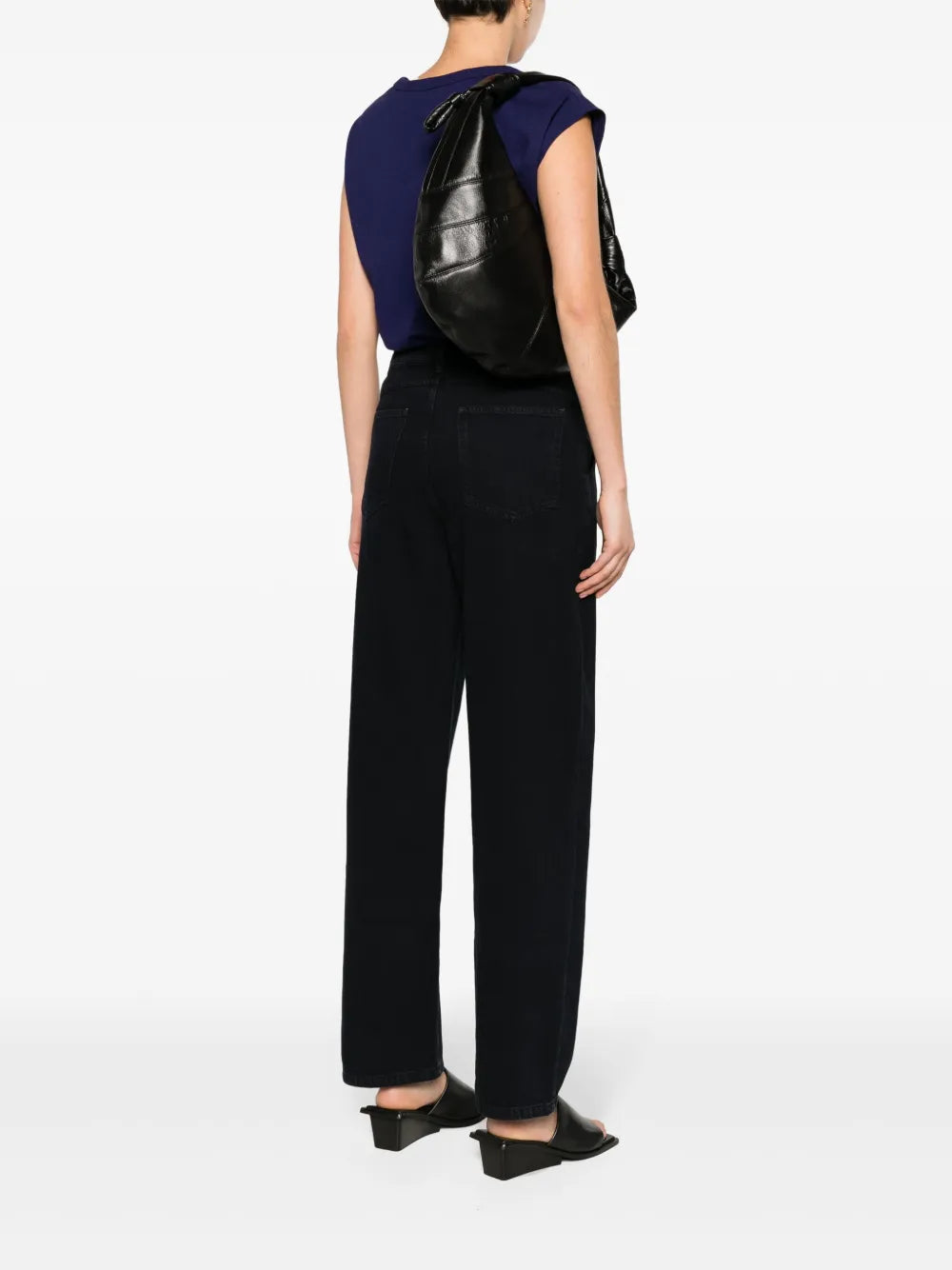 Lemaire Large Fortune Croissant Leather Shoulder Bag