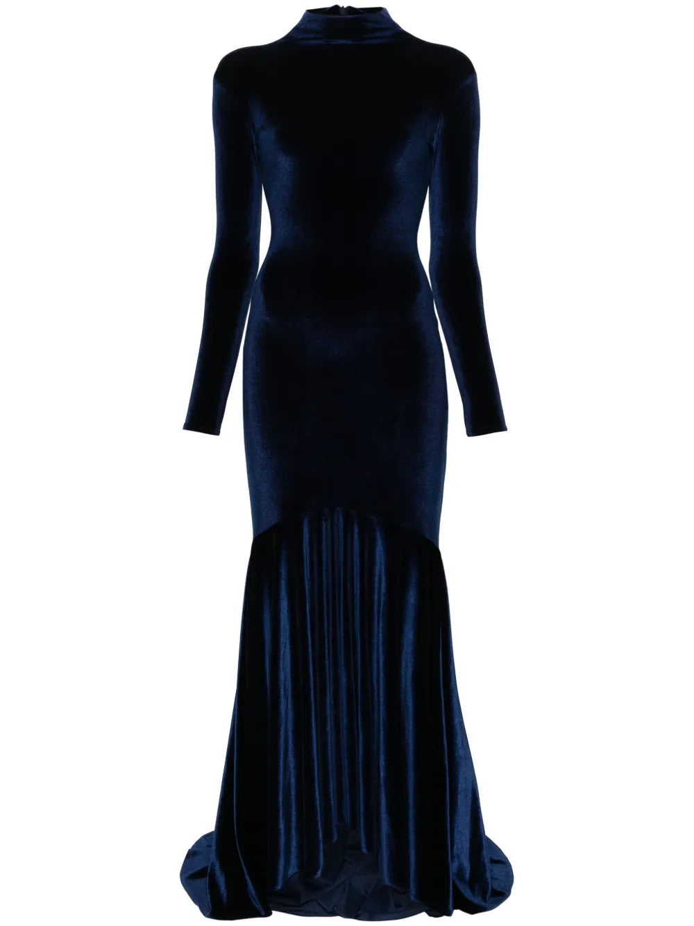 Atu Body Couture High Neck Velvet Gown