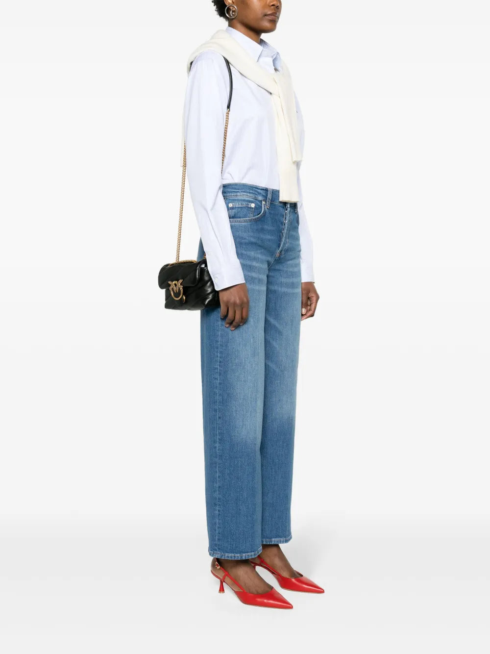 Pinko Love Baby Puff Leather Crossbody Bag