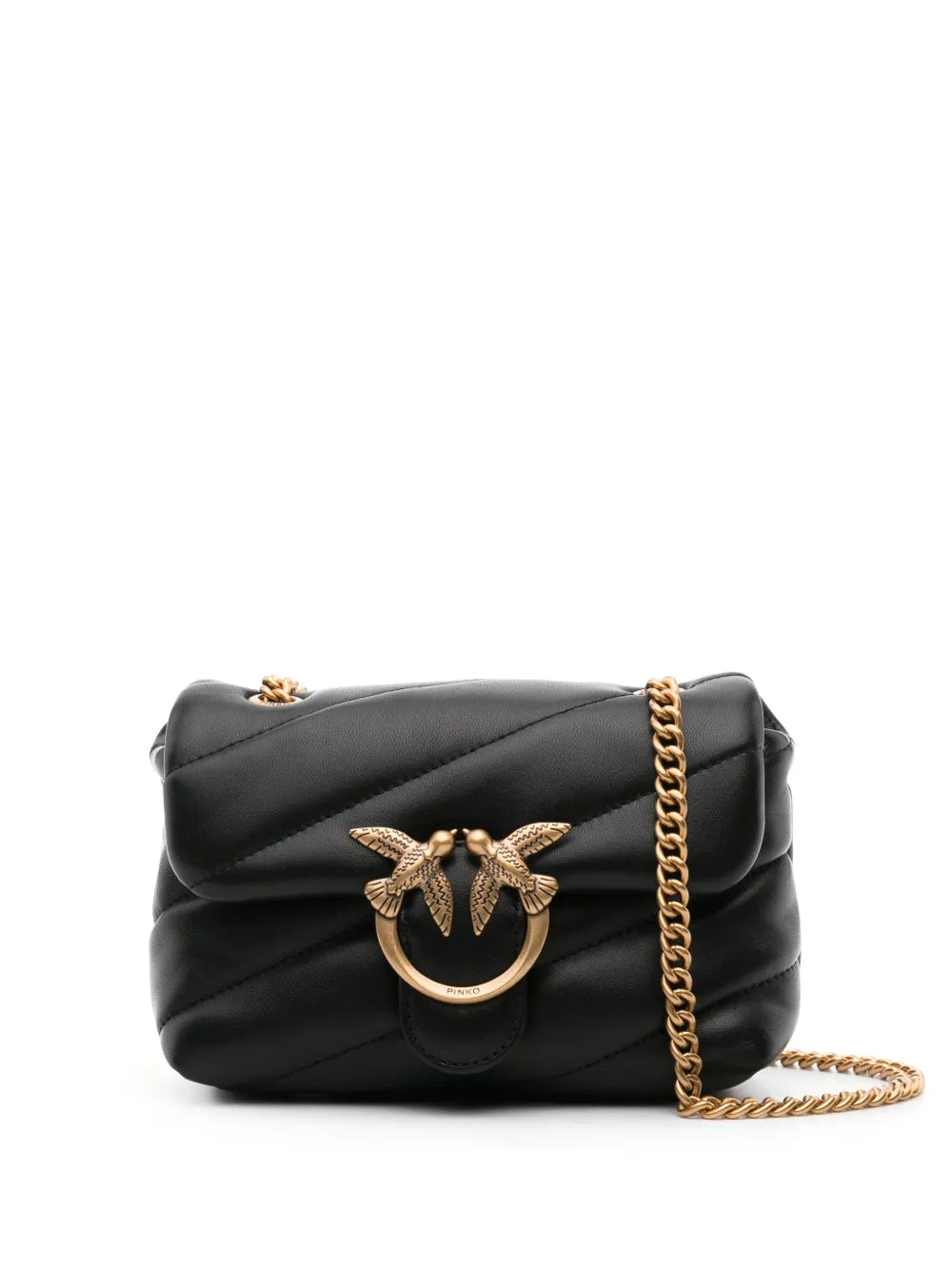 Pinko Love Baby Puff Leather Crossbody Bag