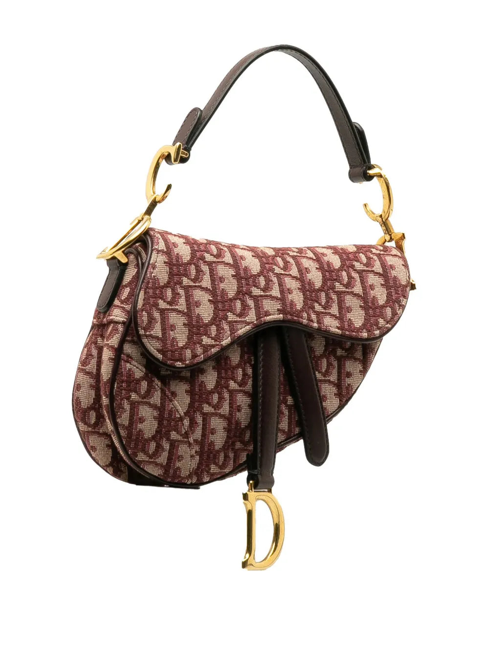 Christian Dior Pre Owned 2018 Mini Oblique Saddle Shoulder Bag