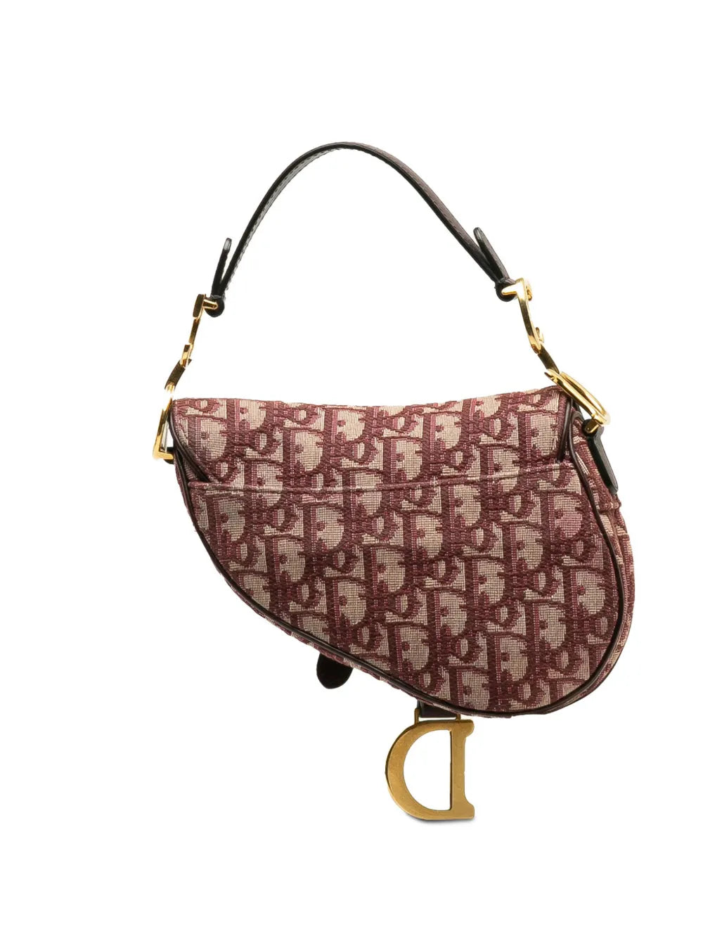 Christian Dior Pre Owned 2018 Mini Oblique Saddle Shoulder Bag