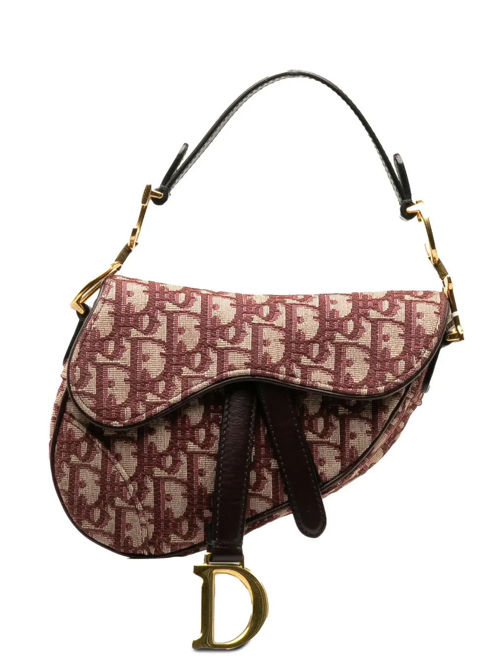 Christian Dior Pre Owned 2018 Mini Oblique Saddle Shoulder Bag