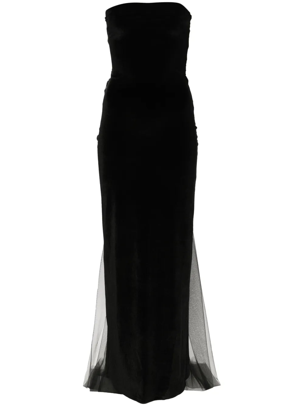 Atu Body Couture Bow Detail Velvet Gown