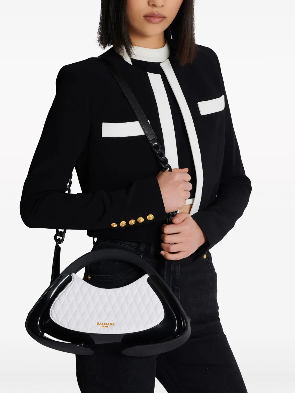 Balmain Medium Jolie Madame Shoulder Bag