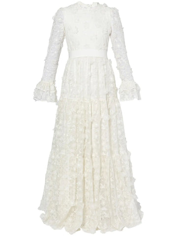 Erdem Alvaro Floral Cutwork Silk Organza Gown