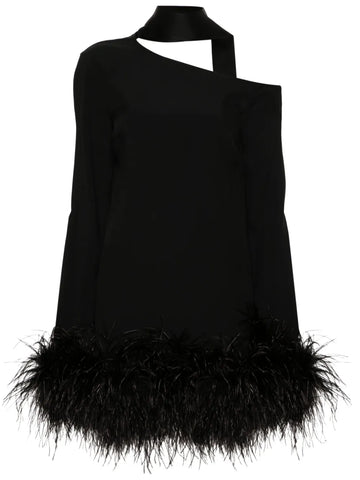 Taller Marmo Adige Feather Trim Minidress