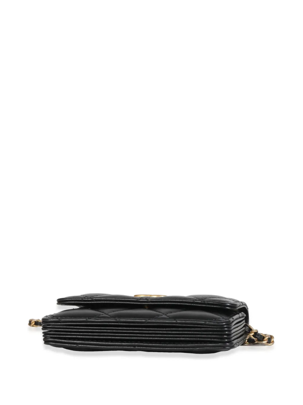 Chanel Pre Owned 2020 Diamond Quilted Cardholder On Chain