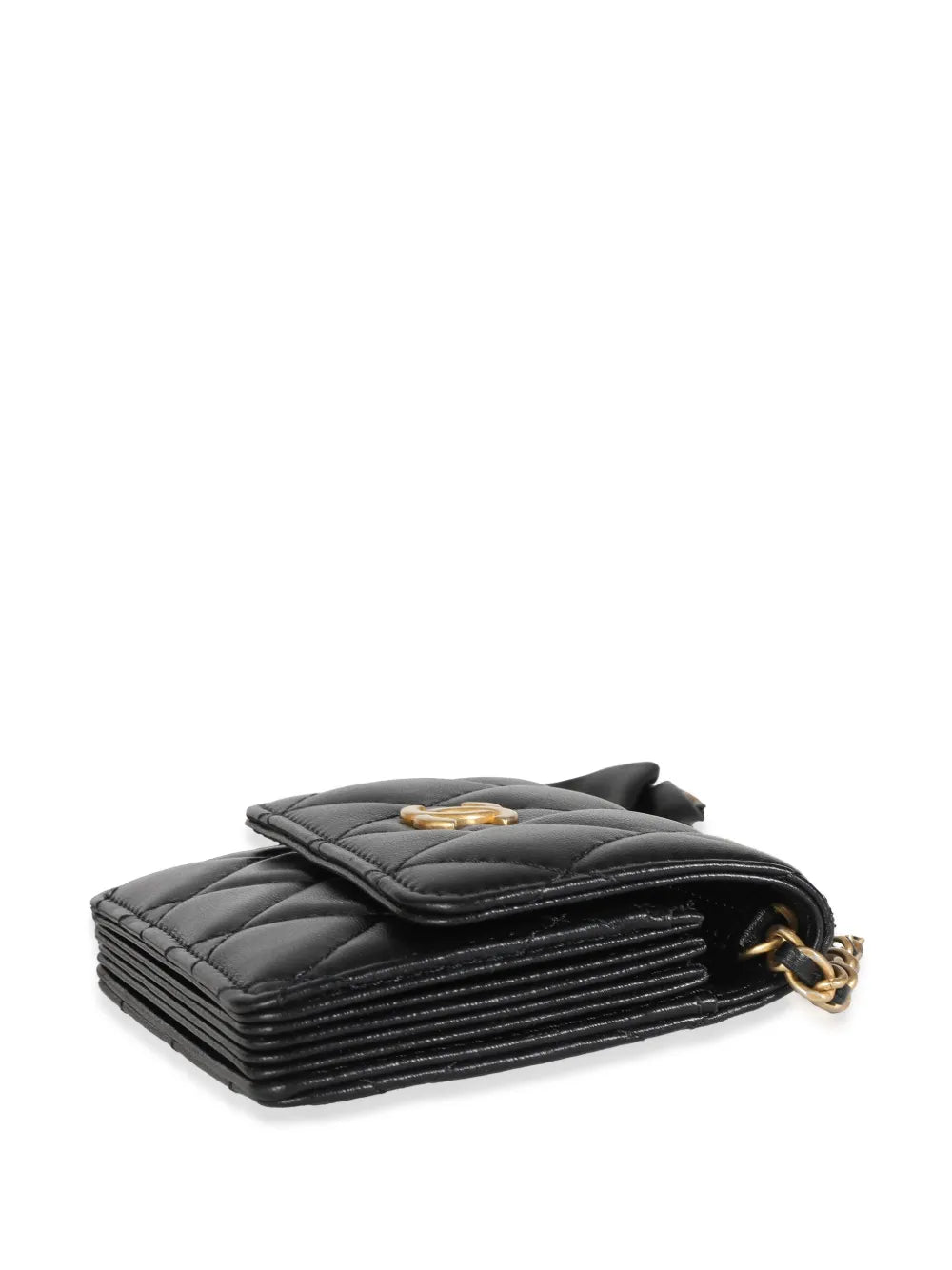 Chanel Pre Owned 2020 Diamond Quilted Cardholder On Chain