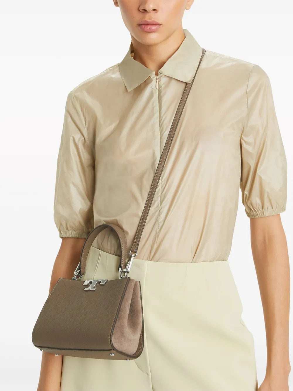 Tory Burch Mini Eleanor Leather Satchel Bag