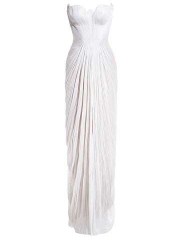 Maria Lucia Hohan Strapeless Pleated Gown