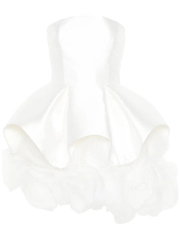 Ana Radu Floral Applique Mini Dress