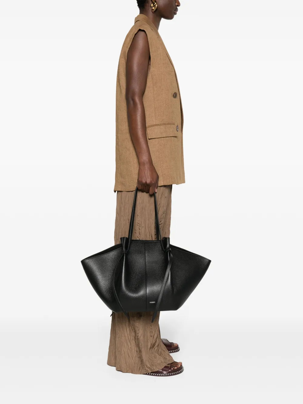 Yuzefi Large Mochi Leather Tote Bag