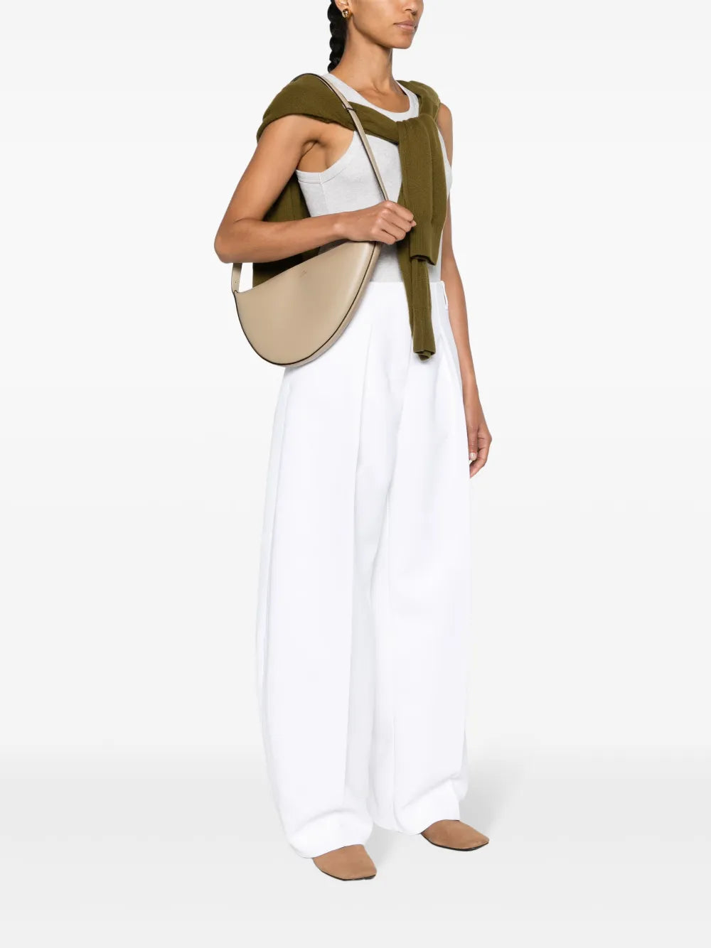 Toteme Scooped Sling Leather Shoulder Bag