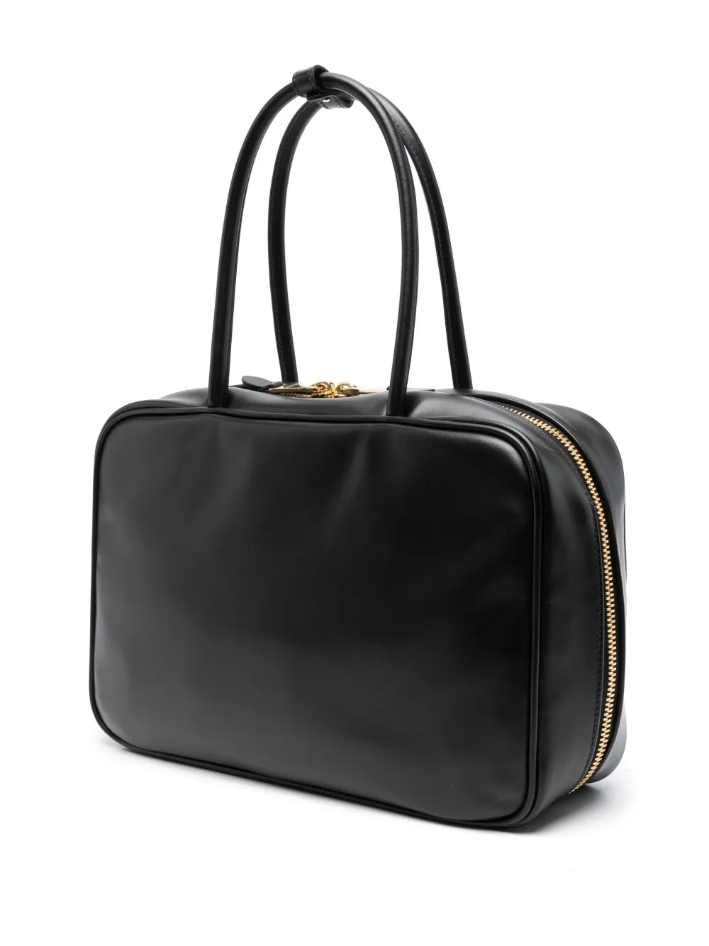 Miu Miu Logo Embossed Leather Shoulder Bag