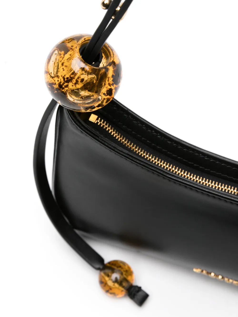 Jacquemus Le Bisou Perle Leather Shoulder Bag