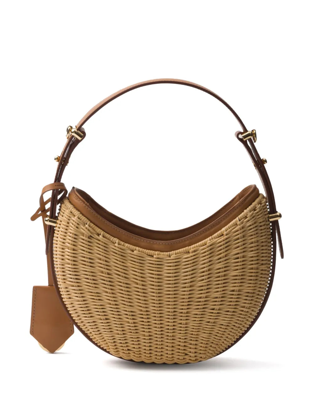 Prada Arque Woven Shoulder Bag