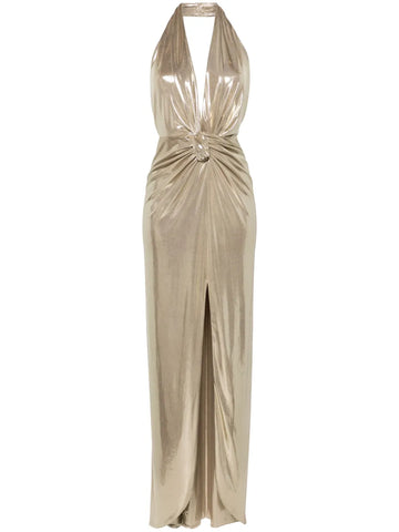 Nissa Lame Maxi Dress