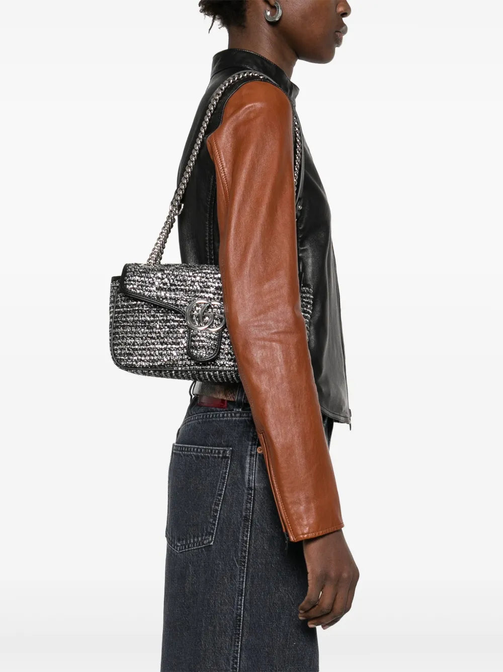 Gucci Small Gg Marmont Shoulder Bag