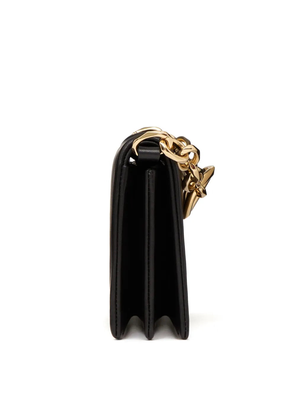 Valentino Garavani Vlogo Chain Leather Clutch Bag