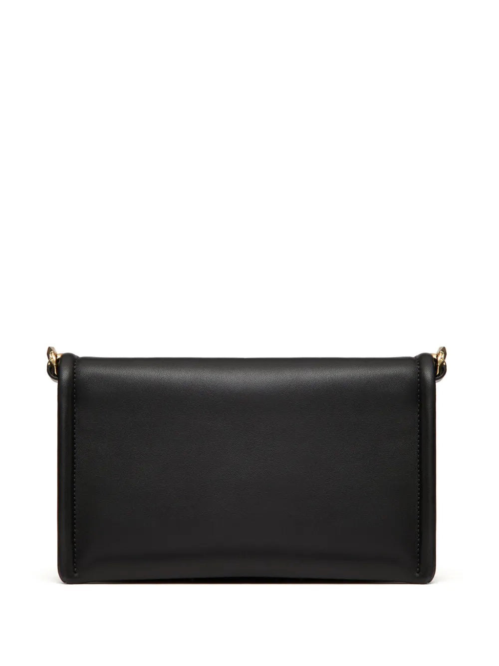 Valentino Garavani Vlogo Chain Leather Clutch Bag
