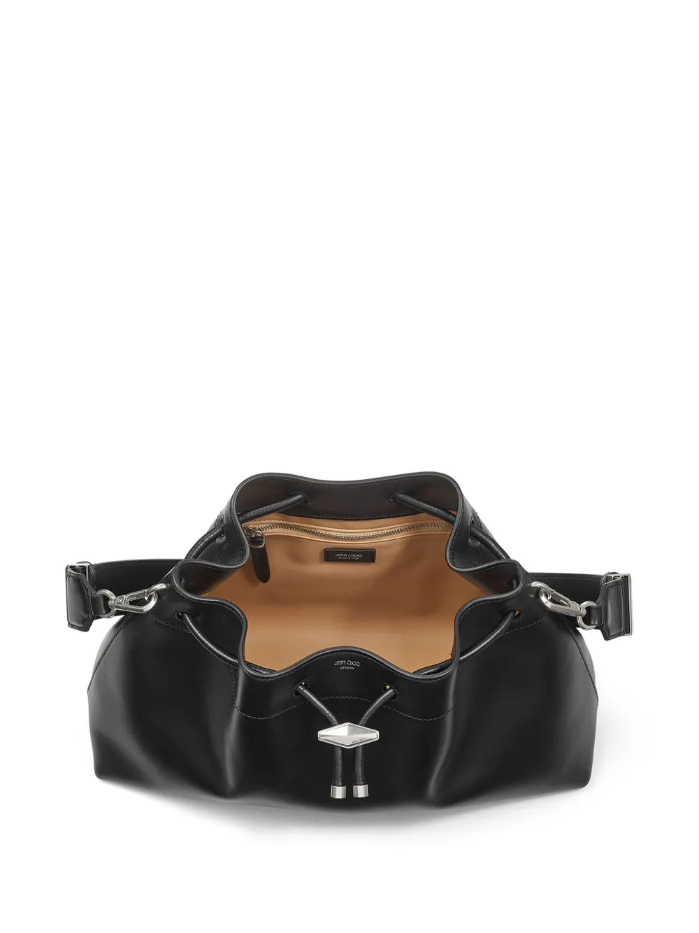 Jimmy Choo Medium Cinch Leather Bucket Bag