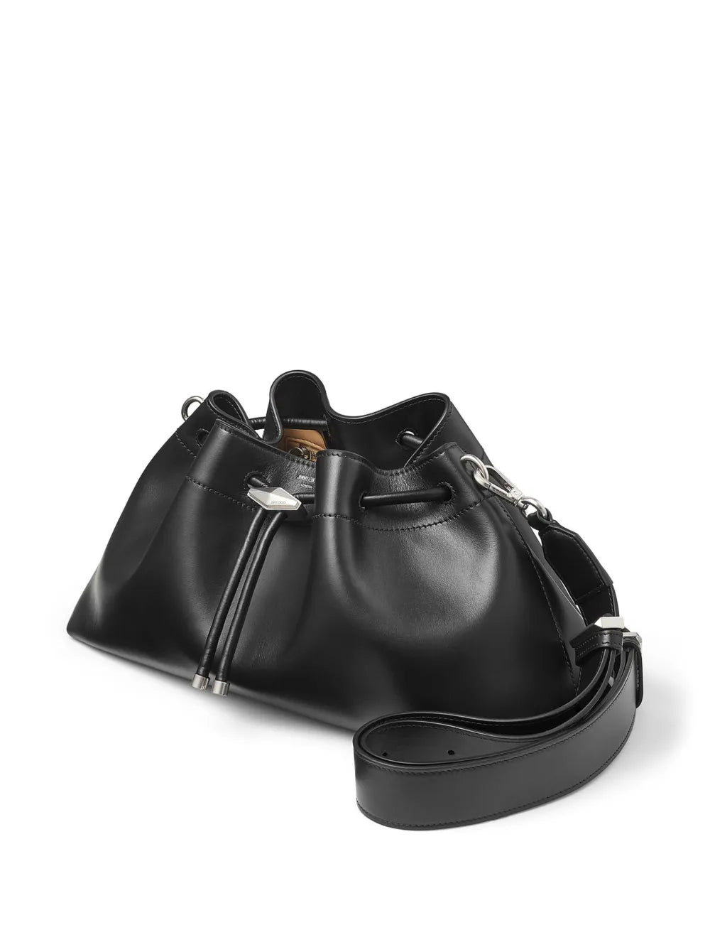 Jimmy Choo Medium Cinch Leather Bucket Bag