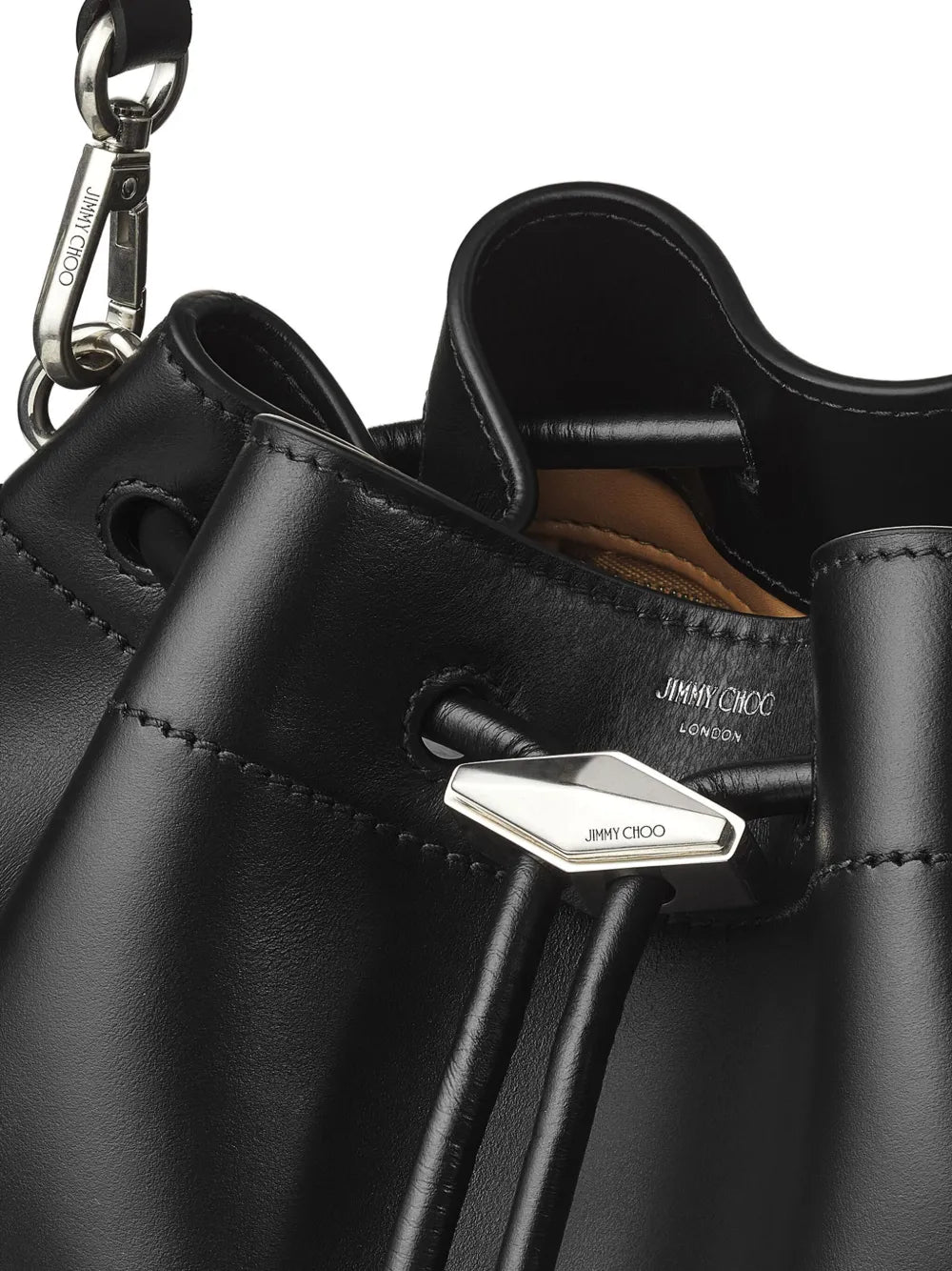 Jimmy Choo Medium Cinch Leather Bucket Bag