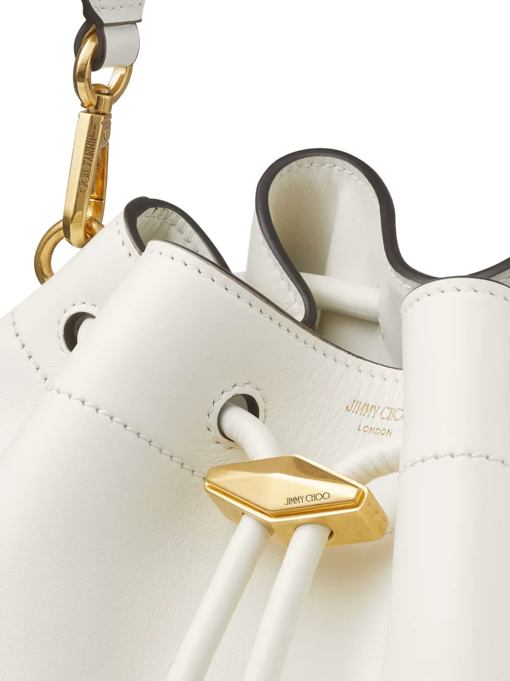 Jimmy Choo Cinch M Leather Bucket Bag