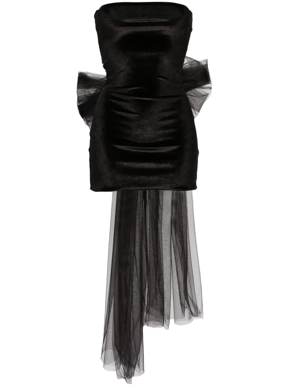 Atu Body Couture Oversize Bow Velvet Miniskirt