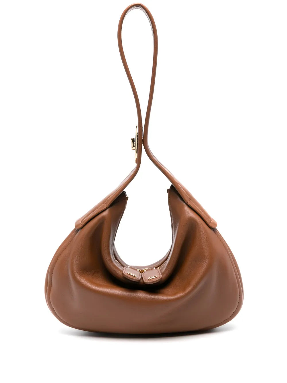 Valentino Garavani Vlogo Leather Shoulder Bag