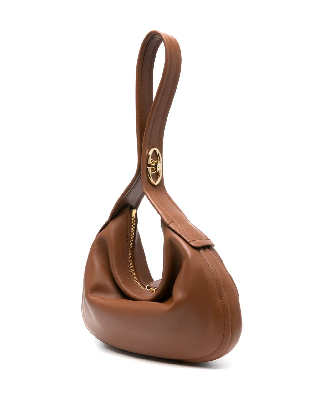 Valentino Garavani Vlogo Leather Shoulder Bag
