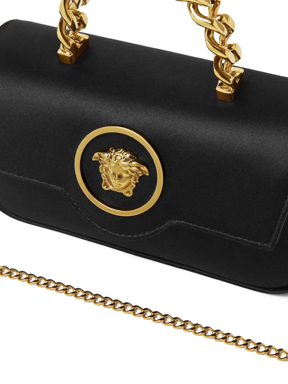 Versace La Medusa Satin Mini Bag